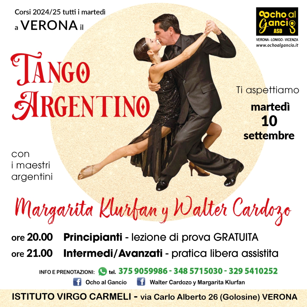 Corsi tango argentino a Verona